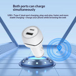 T05 USB-A + Type-C Car Charger Bluetooth-compatible Tracking Anti-Lost Device for Smartphone