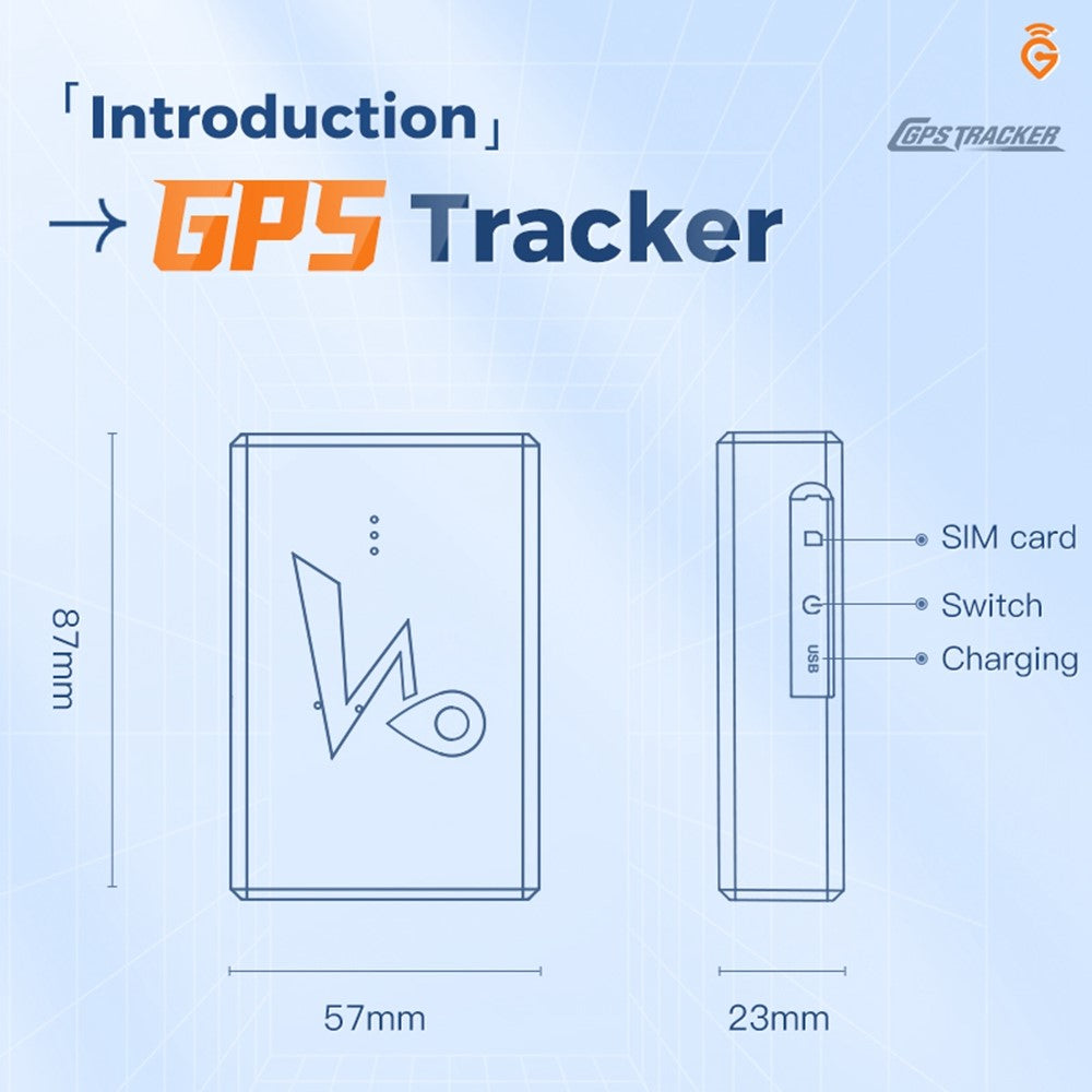 Q10 4G LTE GPS Tracker 5500mAh Battery Magnetic Real-Time BDS Vehicle Tracking Device