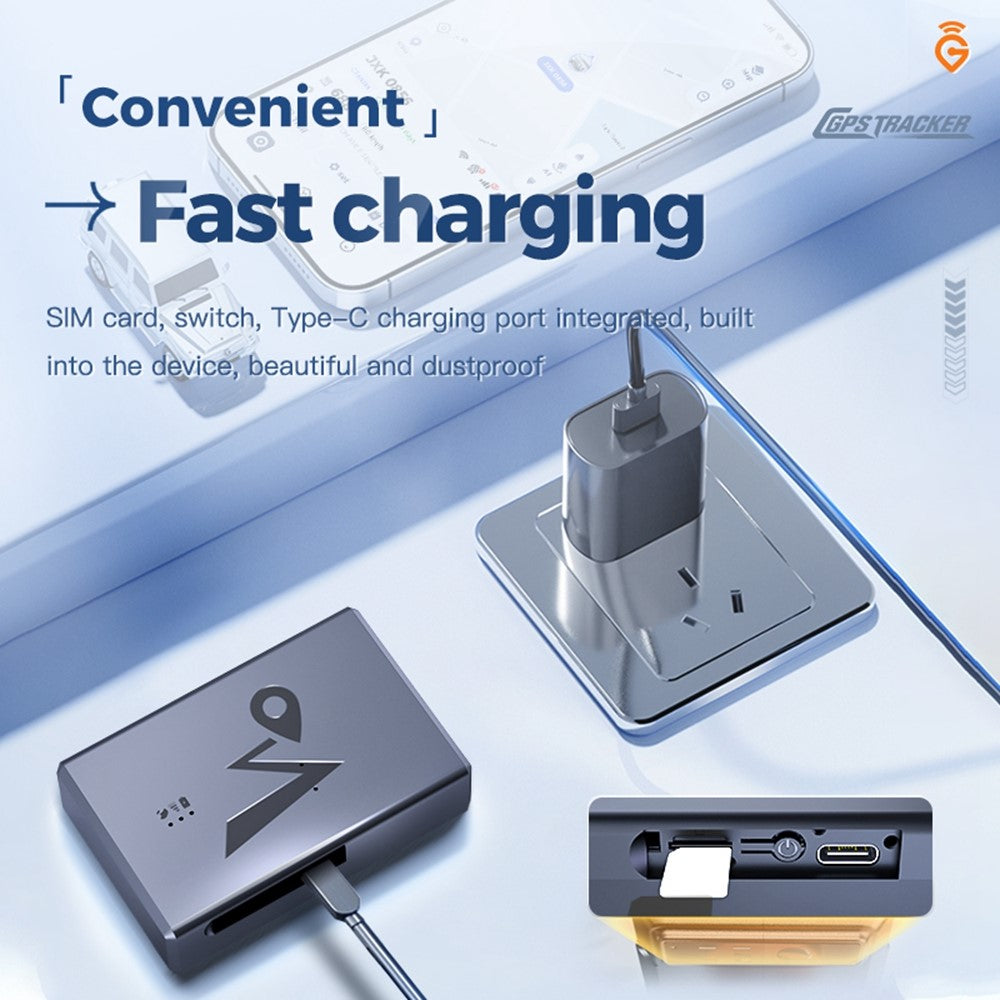Q10 4G LTE GPS Tracker 5500mAh Battery Magnetic Real-Time BDS Vehicle Tracking Device