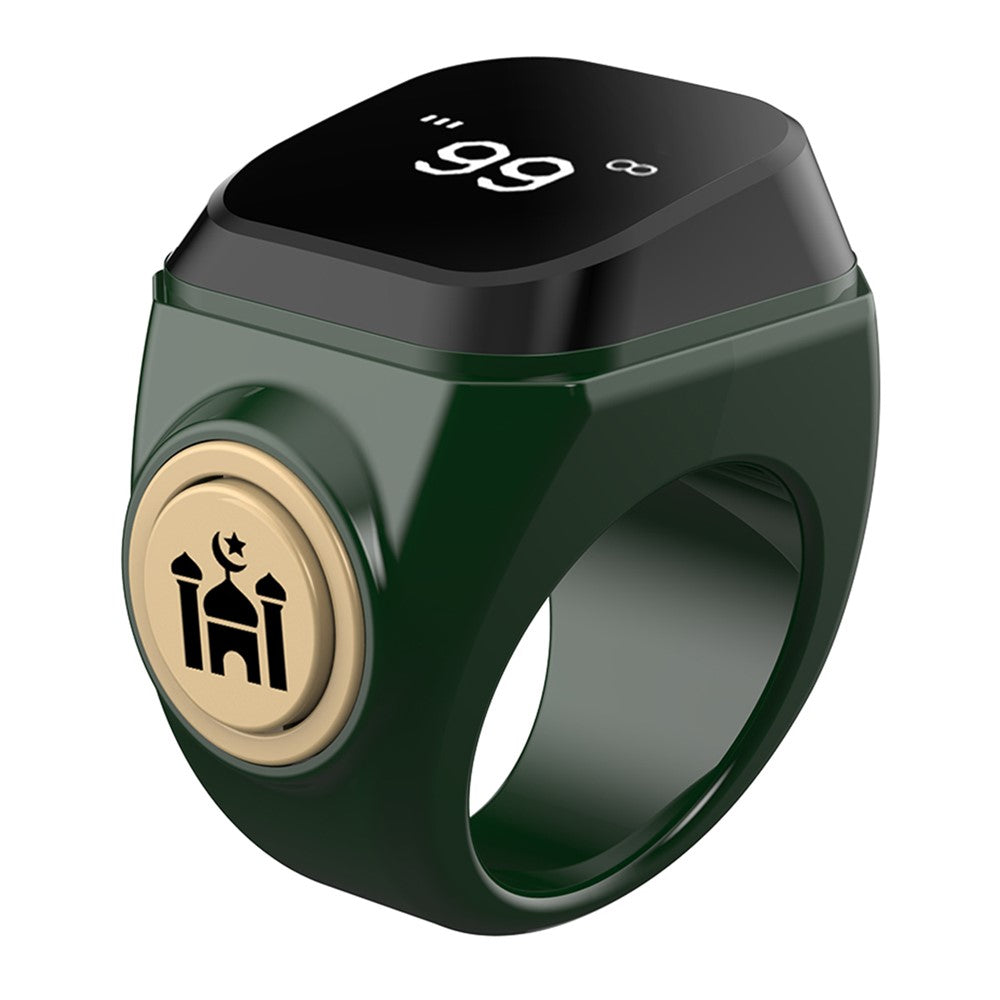 22mm Tasbih Zikr Smart Ring Bluetooth-compatible Digital Counter with Azan Alarm Prayer Reminder