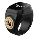 18mm Tasbih Zikr Smart Ring Bluetooth-kompatibel Digital Tæller med Azan Alarm Bøn Påmindelse