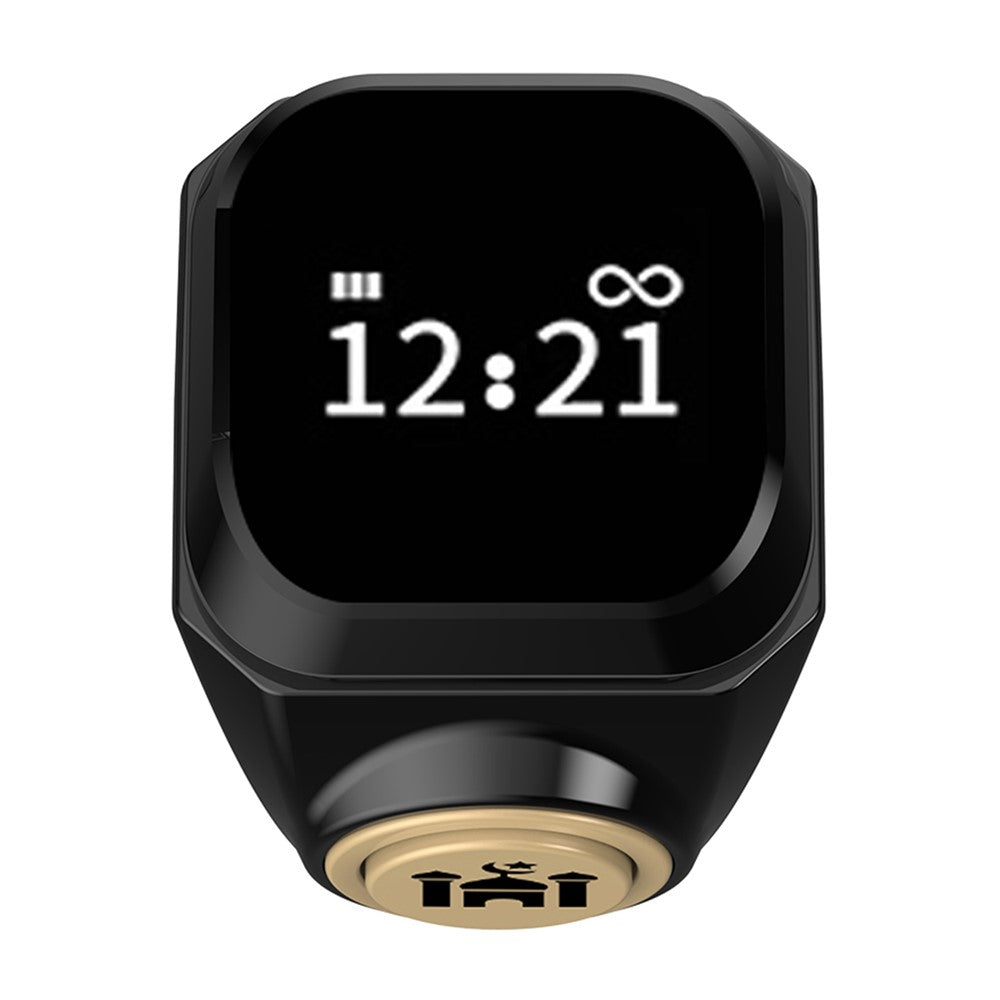 18mm Tasbih Zikr Smart Ring Bluetooth-kompatibel Digital Tæller med Azan Alarm Bøn Påmindelse