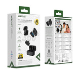 ACEFAST R6 Dual Wireless Lavalier Microphone AI Noise Reduction 360° Pickup 25ms Low Latency