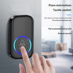 A6 Wireless Doorbell 300m Range 60 Melodies with Colorful LED Light, 1 Transmitter + 1 Receiver
