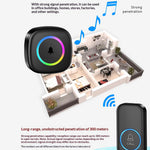 A6 300m Range 60 Melodies Plug-in Wireless Doorbell, 1 Transmitter + 2 Receivers