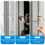 130dB Door Window Alarm Dual Mode Sound Light Flashing with Remote Control for Home Hotel