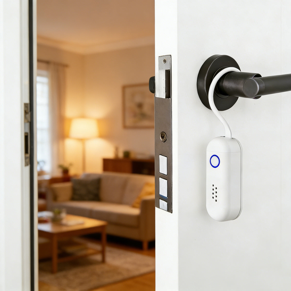 130dB Door Window Alarm Dual Mode Sound Light Flashing with Remote Control for Home Hotel