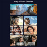 L802 8MP Camera Smart Glasses AI Real-time Translation Video Recording Bluetooth-compatible Calling (APP: Genimiro)