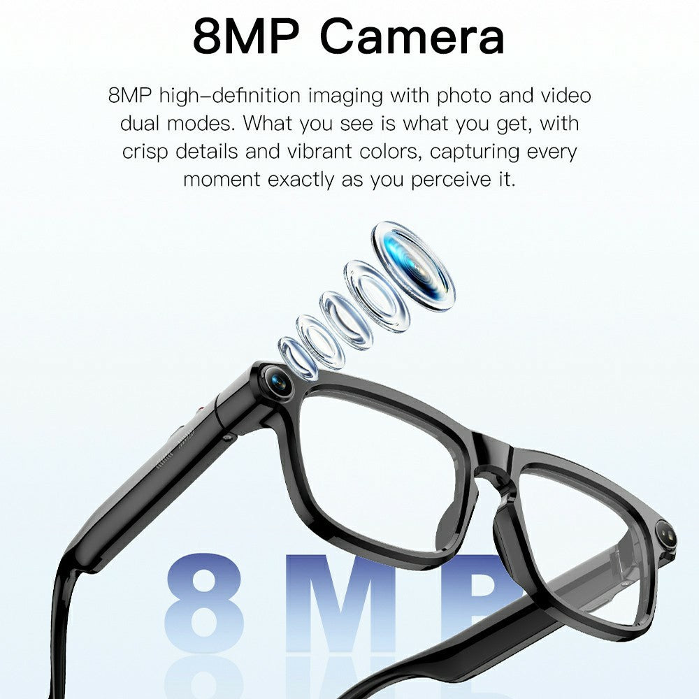 M11 Smart Glasses Electrochromic Lens 8MP Camera AI Translation Music Playback Bluetooth-compatible 5.4 IPX4 Waterproof