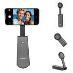 YUSSOT 3-i-1 Håndholdt Selfie Stick 15W Trådløs Oplader 10000mAh Magnetisk Powerbank med Foldbar Telefonholder til Rejse-Vlogging