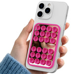AHASTYLE WG206 Silicone Suction Cup Phone Mount Sticky Phone Grip Built-in Mirror for Selfie Makeup Video Calls