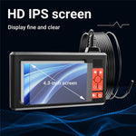 G60 Industrial Borescope with 5m Cable 5.5mm Single Lens 4.3 Inch IPS Screen IP67 Waterproof 6-LED Light for Automotive Inspection