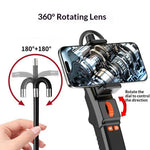 Z01 USB Endoscope with 1.5m Cable 6.5mm Single Lens Dual Direction Borescope Camera for iOS Android Automotive Plumbing Pipe Detection
