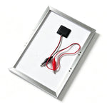 10W 12V Monokrystallinsk Solpanel Oplader med Krokodillenæb 21% Effektivitet Aluminiumramme til Udendørs Camping
