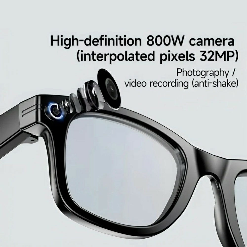 AI-G1 Smarta Glasögon 8MP Kamera AI-översättning Videoinspelning Bluetooth-kompatibel Samtalsmusik med Brusreducering med Dubbel Mikrofon
