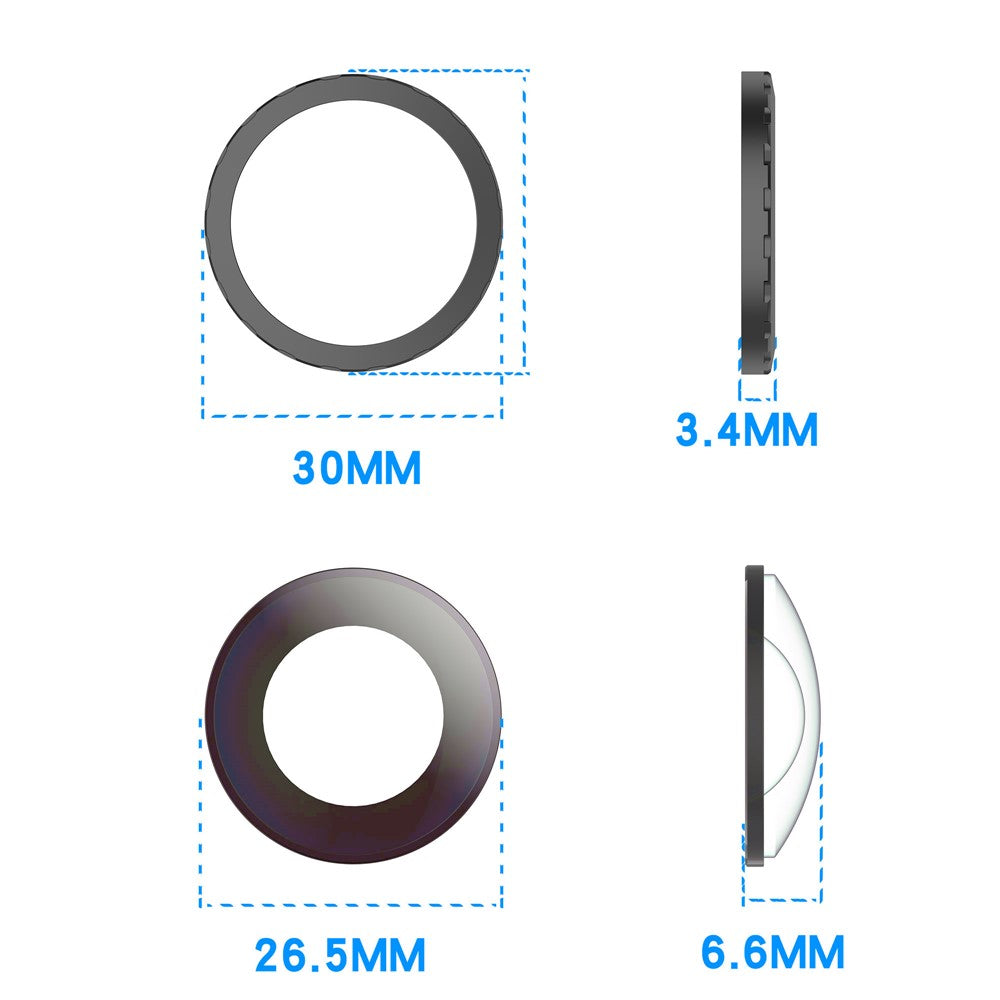 Til DJI Avata 360 Drone Kameramikrofiber High Transmittance Anti-Scratch Glaslinsefilm