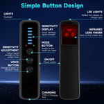 4 in 1 Wireless Signal Detector RF 100MHz-8GHz GPS Anti Spy Camera Bug Detector for Hotel Office