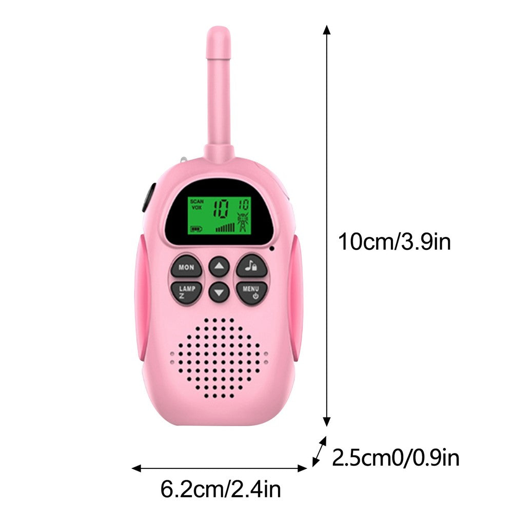 D01 Smart trådløs 3 km langdistance walkie-talkie stemmeintercom interaktivt legetøj til forældre og børn