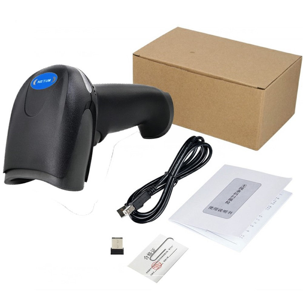 NETUM F6 Cordless Portable Laser Bar Code Scanner Handheld Barcode Scanner Reader for Supermarket Warehouses