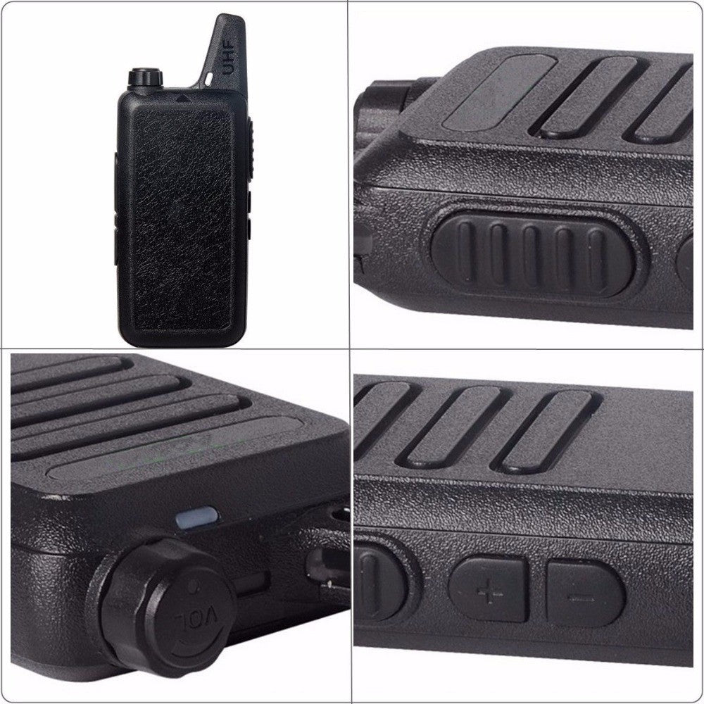 WLN KD-C1 2 stk./sæt Mini Walkie-Talkie Bærbar Trådløs To-vejs Radio til Restaurant/Byggeplads/Hotel