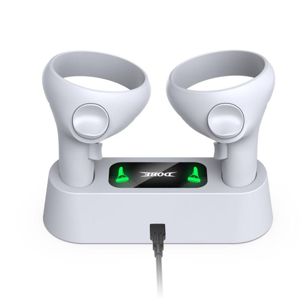DOBE TY-18170 opladningsdockstation dobbelt controller-opladerholderbase til Oculus Quest 2 VR-tilbehør