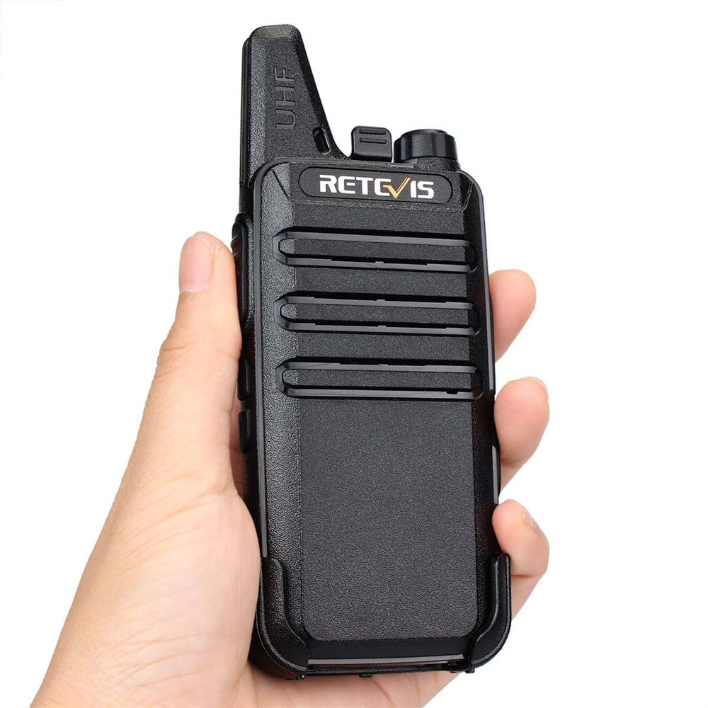 RETEVIS RT622 1 par mini-tvåvägs licensfria PMR-radioer walkie-talkies (för europeisk frekvens)