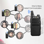 RETEVIS RT622 1 par mini-tvåvägs licensfria PMR-radioer walkie-talkies (för europeisk frekvens)