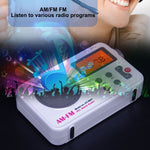SY-8801 Portable Retro AM FM Radio HD LCD Screen HiFi Sound Loud Speaker Short Wave Radio