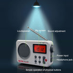 SY-8801 Portable Retro AM FM Radio HD LCD Screen HiFi Sound Loud Speaker Short Wave Radio