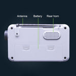 SY-8801 Portable Retro AM FM Radio HD LCD Screen HiFi Sound Loud Speaker Short Wave Radio
