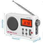 SY-8801 Portable Retro AM FM Radio HD LCD Screen HiFi Sound Loud Speaker Short Wave Radio