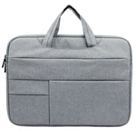 QY-C015 15.6 inch Laptop Bag for Huawei Xiaomi MacBook Multifunction Simple Style Notebook Computer Sleeve with Hiding Handle Strap