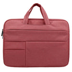 QY-C015 15.6 inch Laptop Bag for Huawei Xiaomi MacBook Multifunction Simple Style Notebook Computer Sleeve with Hiding Handle Strap