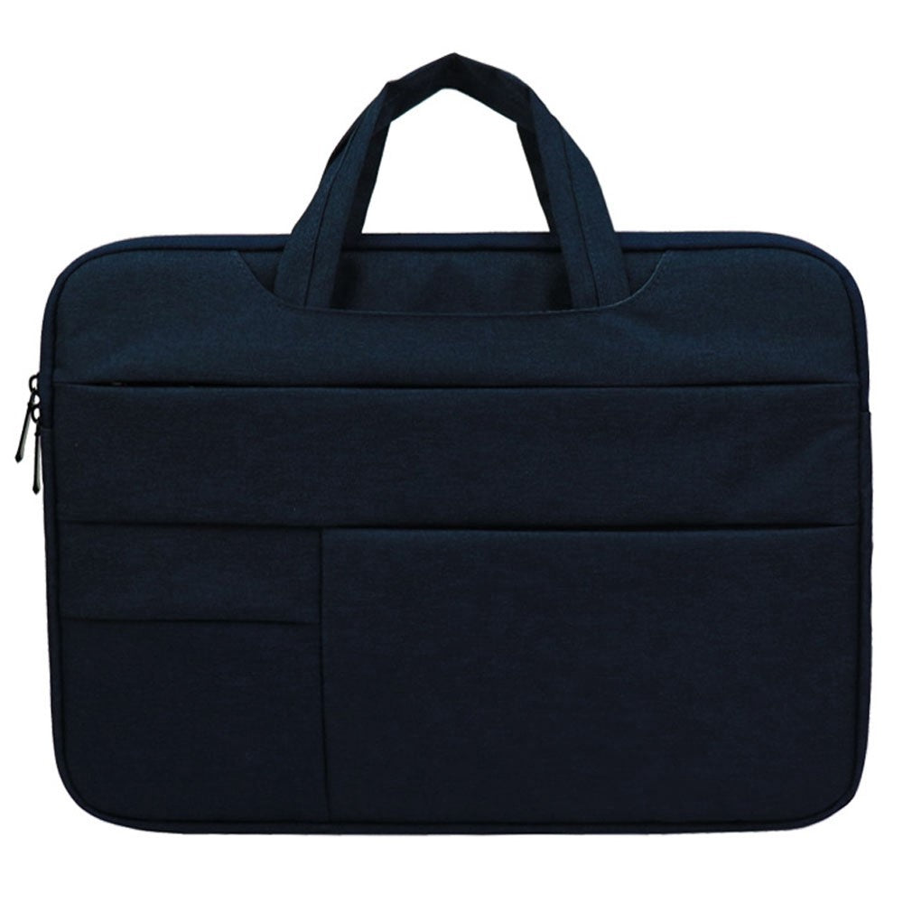 QY-C015 15.6 inch Laptop Bag for Huawei Xiaomi MacBook Multifunction Simple Style Notebook Computer Sleeve with Hiding Handle Strap