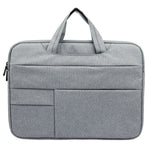 QY-C015 13 inch Laptop Carrying Case Business Style Notebook Computer Handbag with Hiding Handle Strap
