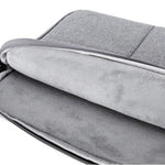 QY-C015 13 inch Laptop Carrying Case Business Style Notebook Computer Handbag with Hiding Handle Strap