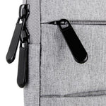 QY-C015 13 inch Laptop Carrying Case Business Style Notebook Computer Handbag with Hiding Handle Strap