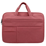 QY-C015 13 inch Laptop Carrying Case Business Style Notebook Computer Handbag with Hiding Handle Strap