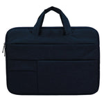 QY-C015 13 inch Laptop Carrying Case Business Style Notebook Computer Handbag with Hiding Handle Strap