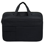 QY-C015 13 inch Laptop Carrying Case Business Style Notebook Computer Handbag with Hiding Handle Strap