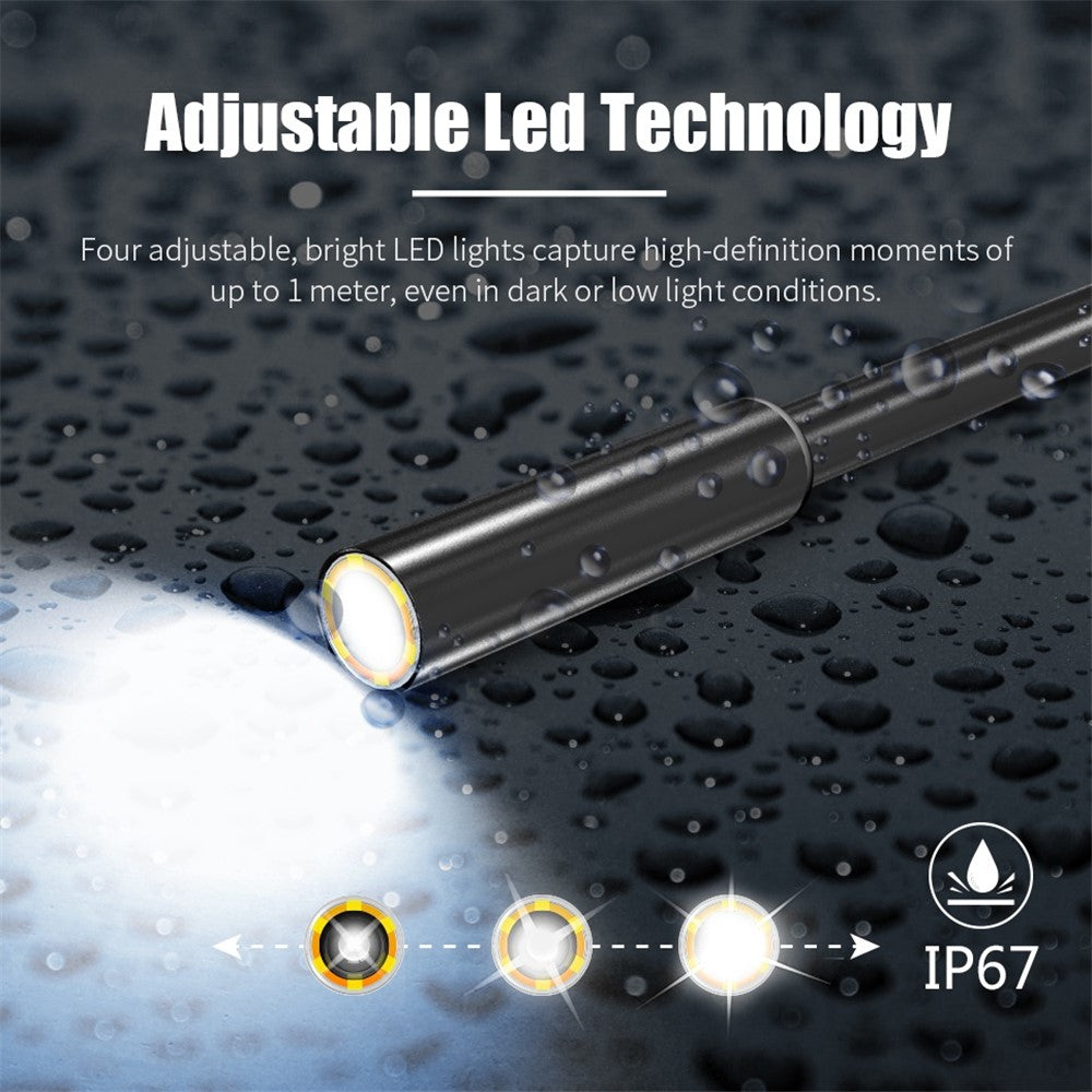 B315 2m Cable 4.3 Inch Screen Industrial Endoscope 8mm Lens 8 LEDs Waterproof Car Inspection Borescope