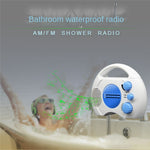 SY-910 Portable IPX4 Waterproof FM AM Radio Shower Hanging Radio Bathroom Splash-proof Speaker