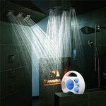SY-910 Portable IPX4 Waterproof FM AM Radio Shower Hanging Radio Bathroom Splash-proof Speaker