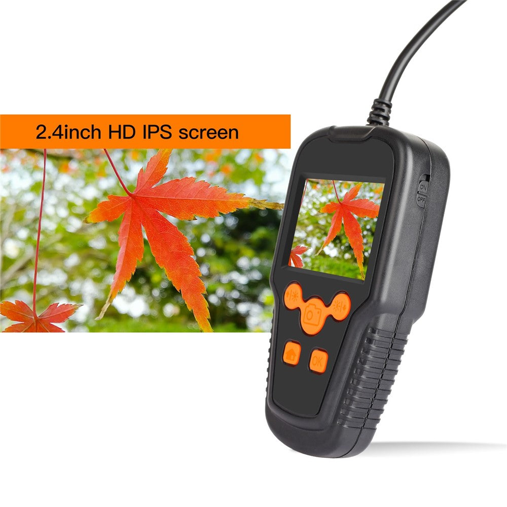 P60A 5m Hard Wire 5.5mm Lens Portable 2.4 inch Screen Industrial Borescope HD Waterproof Pipe Inspection Camera Endoscope