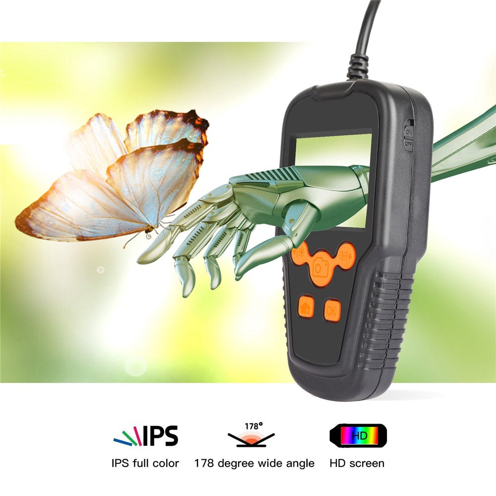 P60A 5m Hard Wire 5.5mm Lens Portable 2.4 inch Screen Industrial Borescope HD Waterproof Pipe Inspection Camera Endoscope