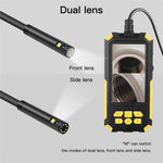 P50 5.5mm Dual Lens Industrial Endoscope IP68 Waterproof 4.5 Inch IPS Inspection Camera with LED Light and 5m Rigid Cable