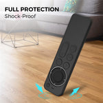 AHASTYLE PT167 for Apple TV Remote Silicone Protective Shell Anti-drop Case Cover with Lanyard