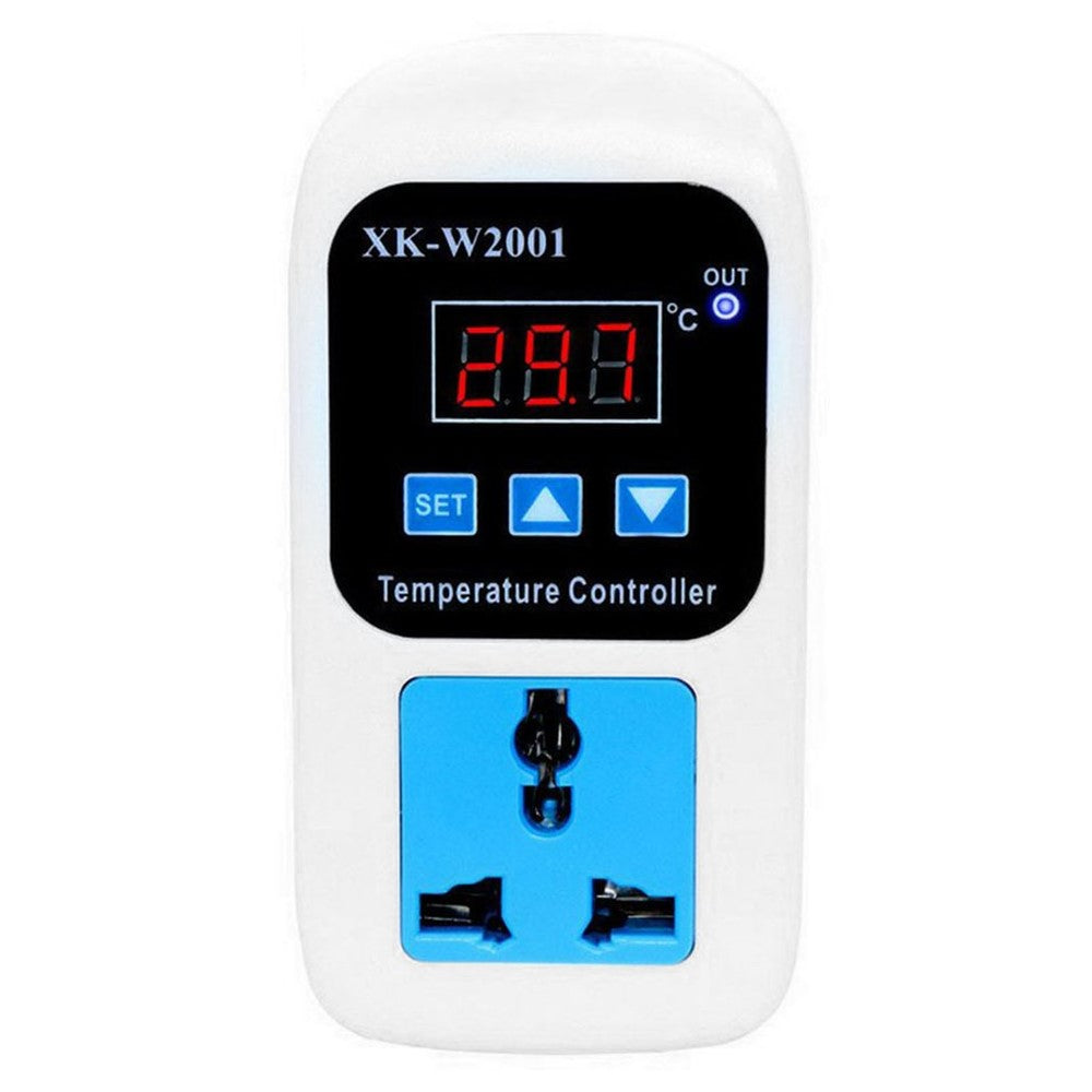SMY-W2001 Temperature Controller Intelligent Digital Display Adjustable Temperature Socket with 1m Waterproof Probe