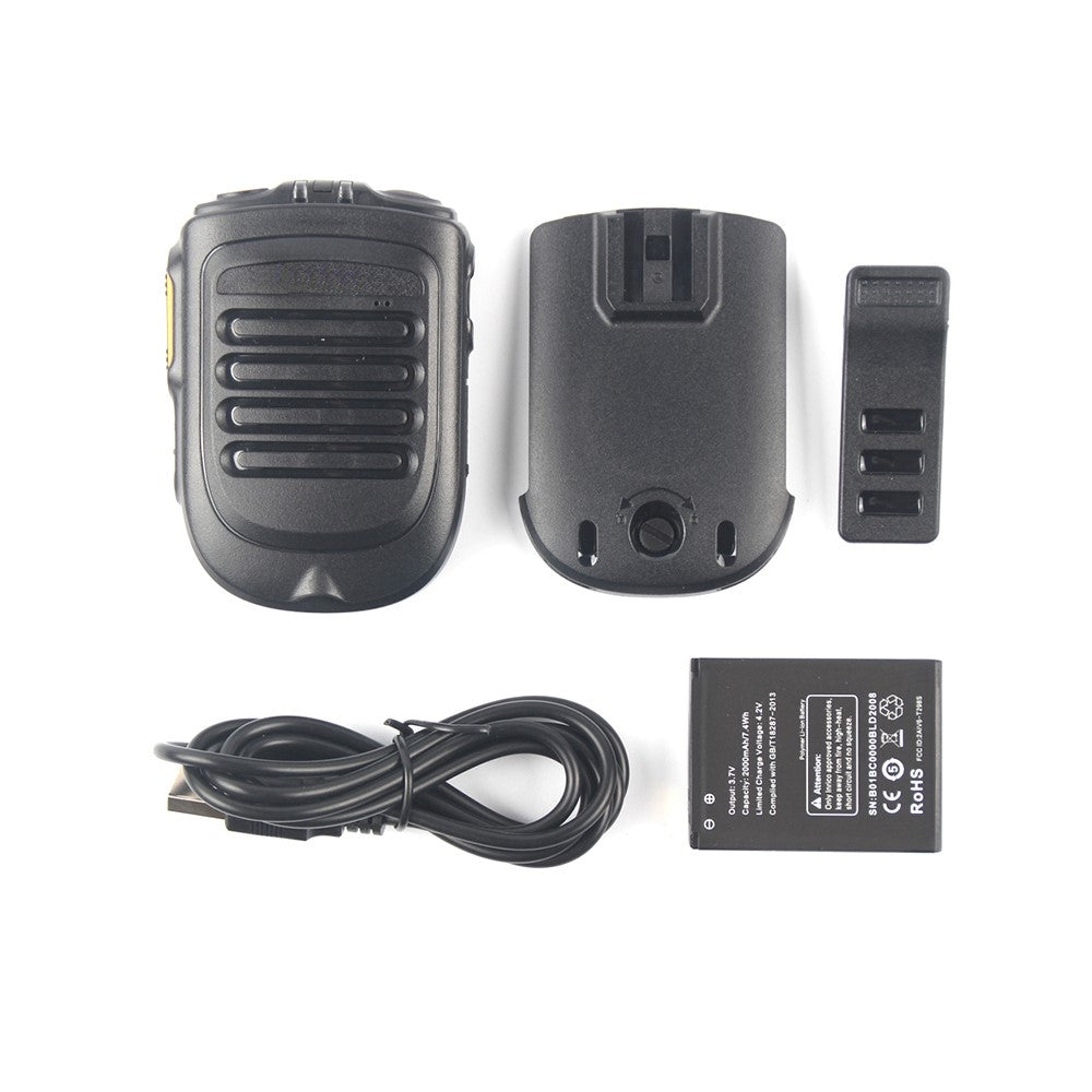 UNIWA BM001 Bluetooth-kompatibel 4.2 Håndholdt Mikrofon Intercom Indbygget 2000mAh Batteri Zello PTT Radio til Motorola med 2-bens Hovedtelefonstik
