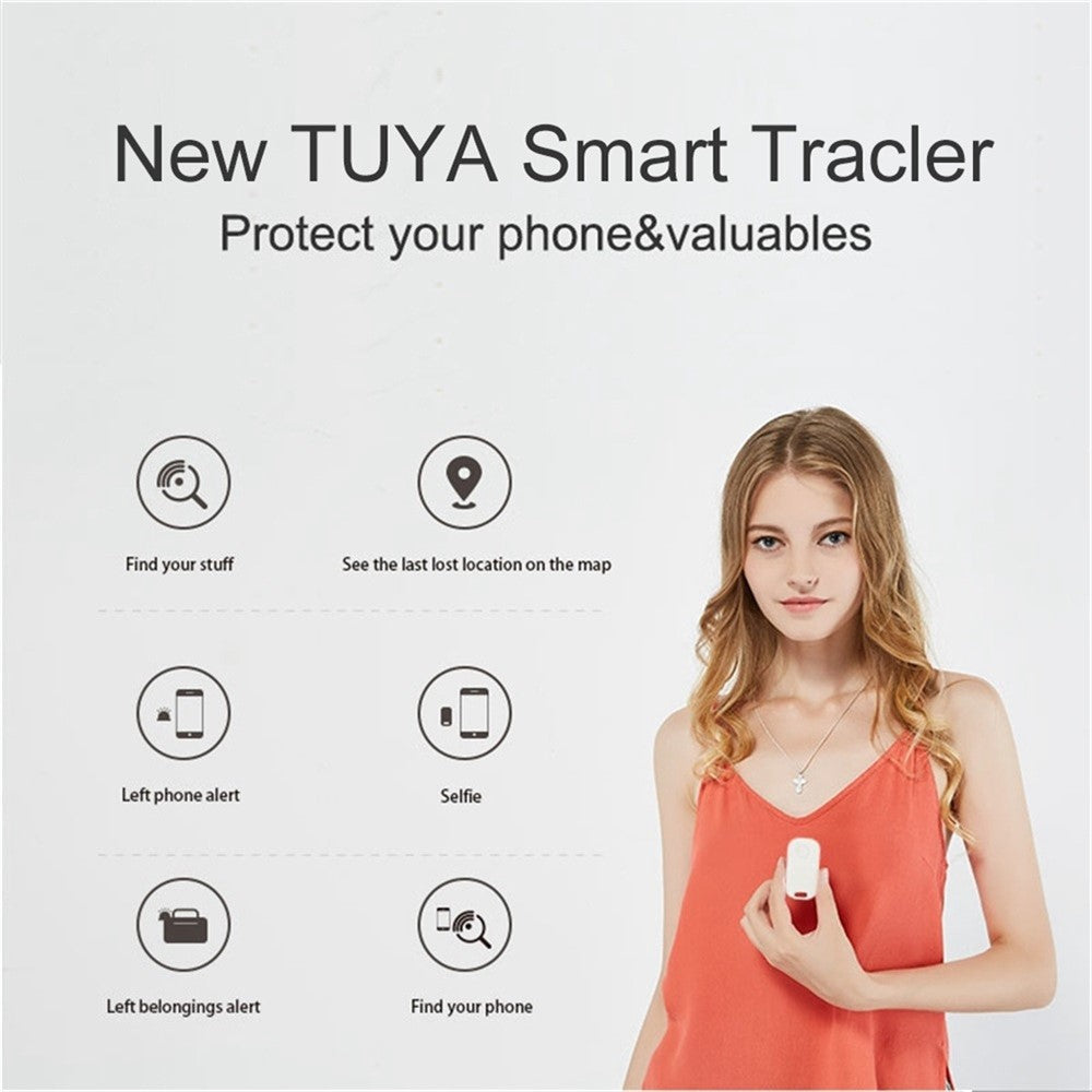 TY-06 Tuya Bluetooth-compatible Anti-Loss Device Wireless Smart Key Finder Portable Keychain Tracker Lightweight Item Locator